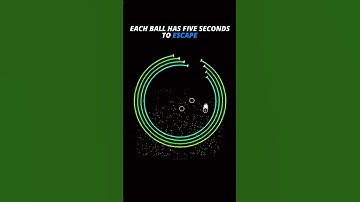 Will it escape? 🤔 #satisfying #satisfyingvideo #physics #bouncingball