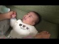 生後3ヶ月、ママとのおしゃべりが楽しくて笑う赤ちゃん！かわいいね！【iphone 6 plusで撮影】
