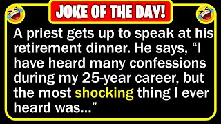🤣 BEST JOKE OF THE DAY! - A priest was being honored at his retirement dinner... | Funny Daily Jokes