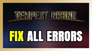How to FIX Tempest Rising All Errors