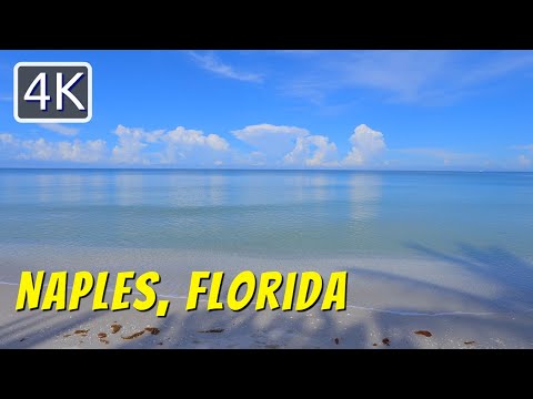 4K Naples Florida Morning Beach Walk Naples Beach August 2022 4K Travel Video 