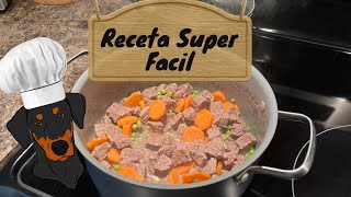 Receta Casera para perros  Estofado de carne