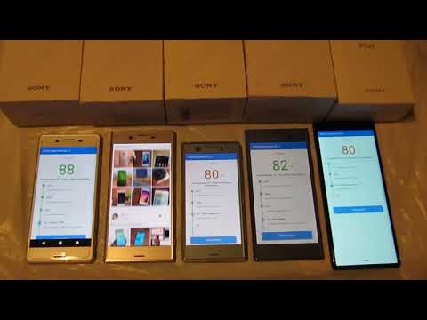 Sony Xperia  10 Plus vs Sony Xperia  XZ1, XZ1 compact, XZ, X   ANTUTU