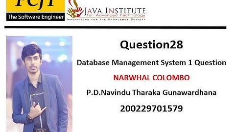 Data Base Task 28|Use MAX SQL Functions and INNER JOIN|1st Year| Java Institute| Navindu Tharaka