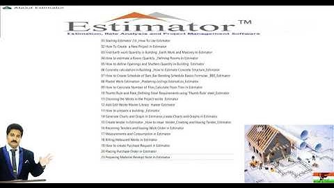 Quantity Surveying Building Estimation With Estimator ,Cad And Excel in hindi