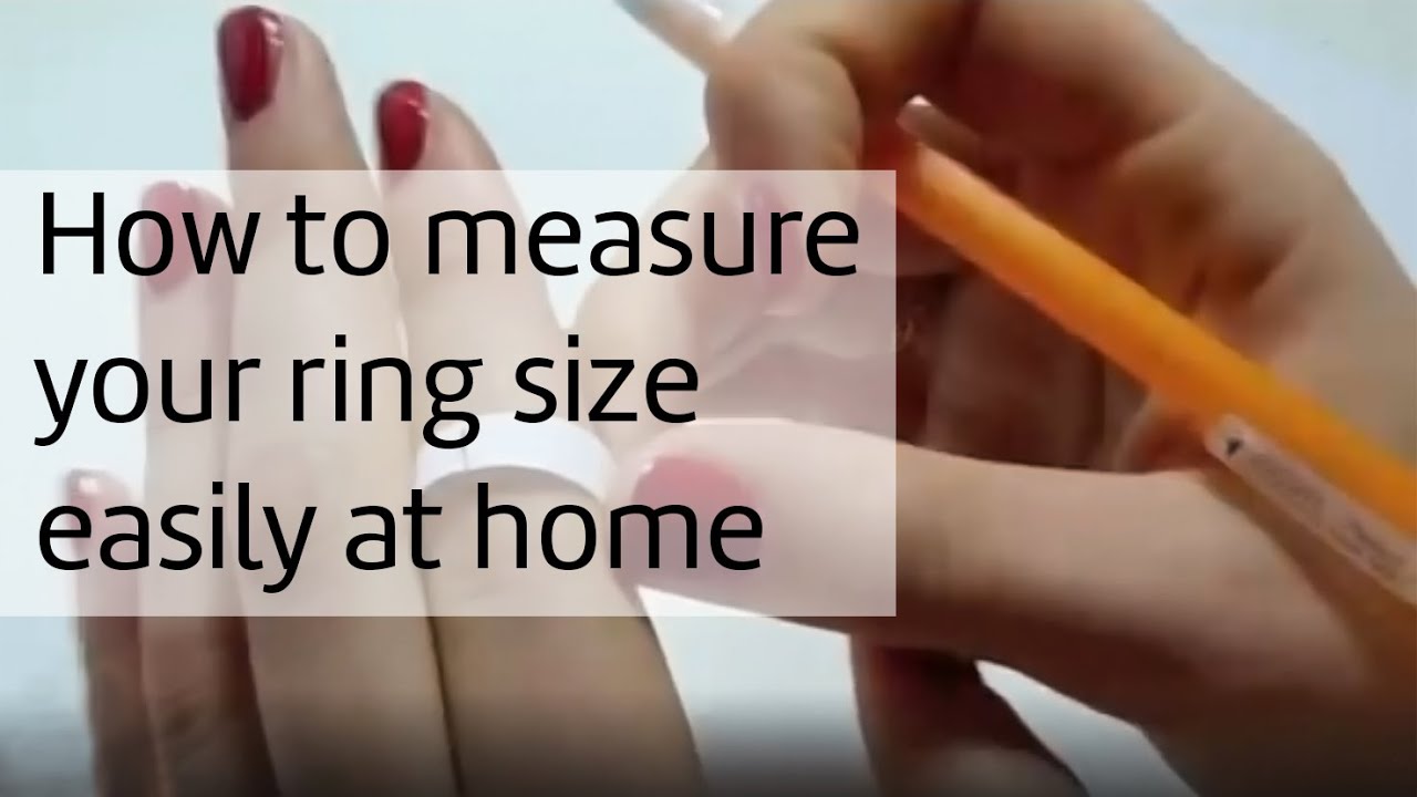 How to Measure your Ring Size at Home - YouTube