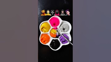 Guess the mixed colors of Squid Game 2 （Part 31） #squidgame2 #squidgame #colormixing #satisfying