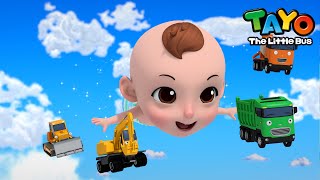 I love to take a bath l Bath Song for Kids l Bath with Heavy Vehicles l Baby Tayo Kids Songs