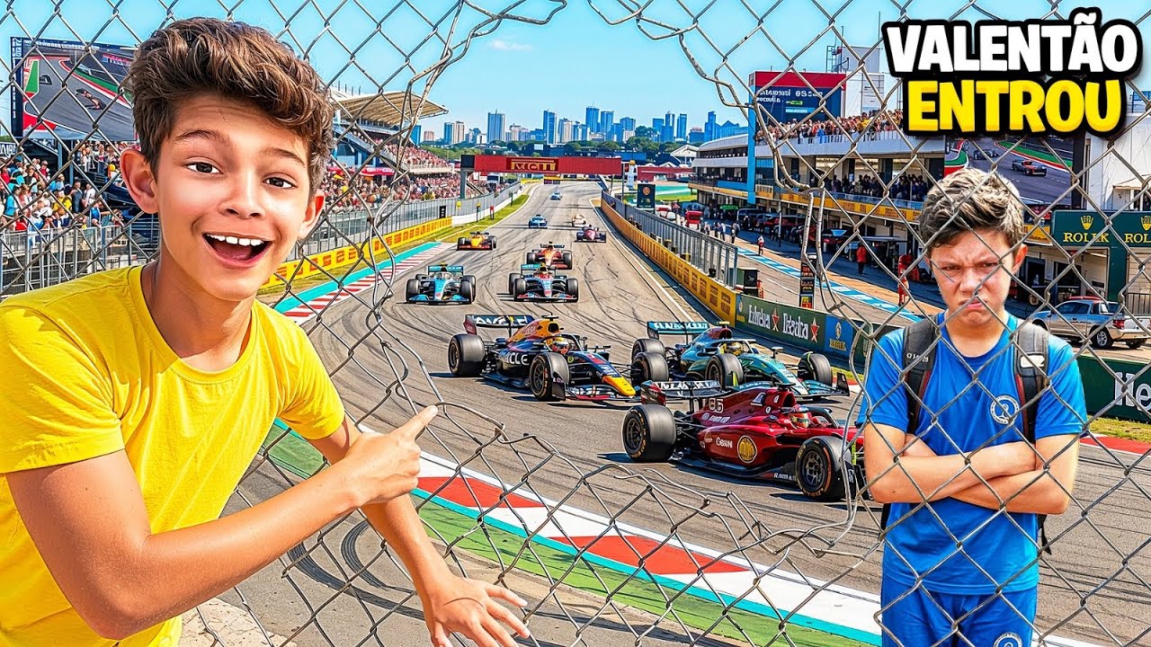 ENTRAMOS escondido dentro dessa PISTA no dia de CORRIDA e o VALENTÃO viu tudo