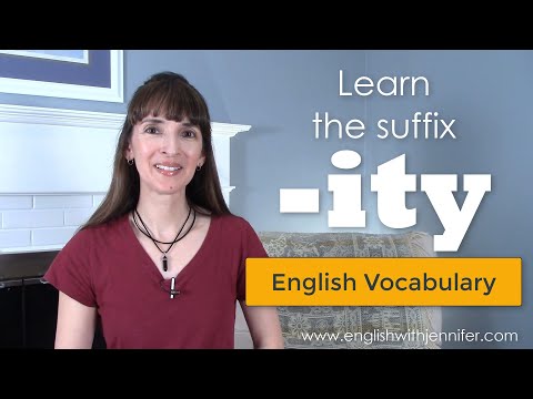 Video: Šta znači sufiks ition?