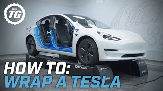 How to Wrap a Tesla Model 3 | Top Gear Handcrafted