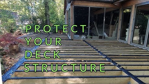 How to build a deck Part 3 Protect your deck Structure using deck tape