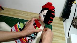 Boneca Frida: vestido e sapato por Dee Rosa Artesanatos