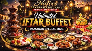 NAFEES BAKERS & RESTURANT MIRPUR 🕌🍫 Unlimited Iftar Buffet | Chocolate Fountain + Dinner screenshot 2