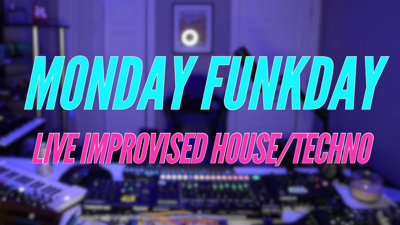 🔴 Monday Funkday No.119 – Live Improvised Techno & House | Digitakt 2, TR-8S, Moog, Novation Peak