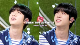 Soft glow dreamy effect on inshot without pro✨️ #edit #inshot #bts #jin #kpop  screenshot 2