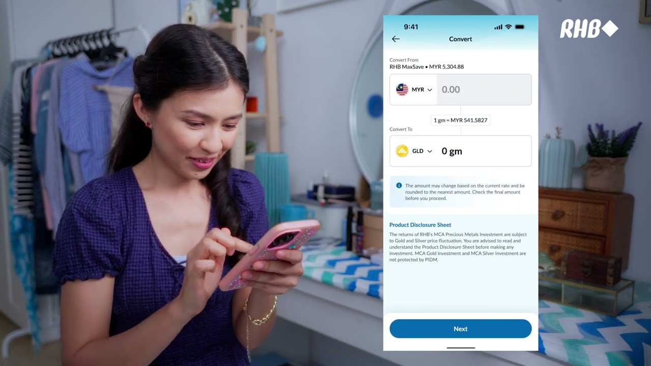 Purchasing Gold And Silver Through RHB Mobile Banking App