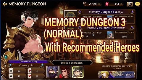 Memory Dungeon 3 (Normal) With Recommended Heroes |Seven Knights GA
