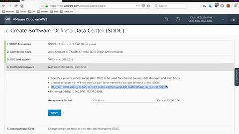 VMware Cloud on AWS - Deploying an SDDC