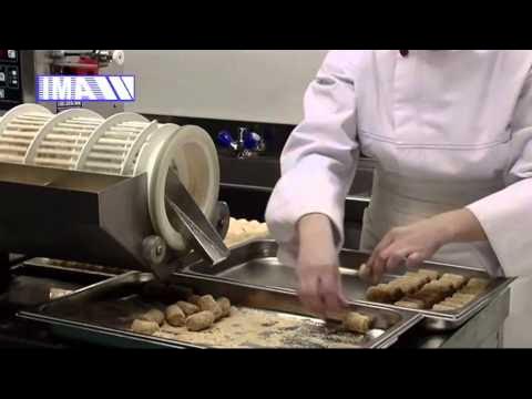 croqueta de patata haciendo máquina croqueta formando ang máquina de  llenado