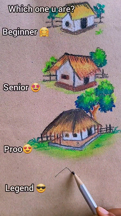 How to draw a  House 🏠 😱which one u are? #draw #drawing #viral #trending #shorts #easydrawing