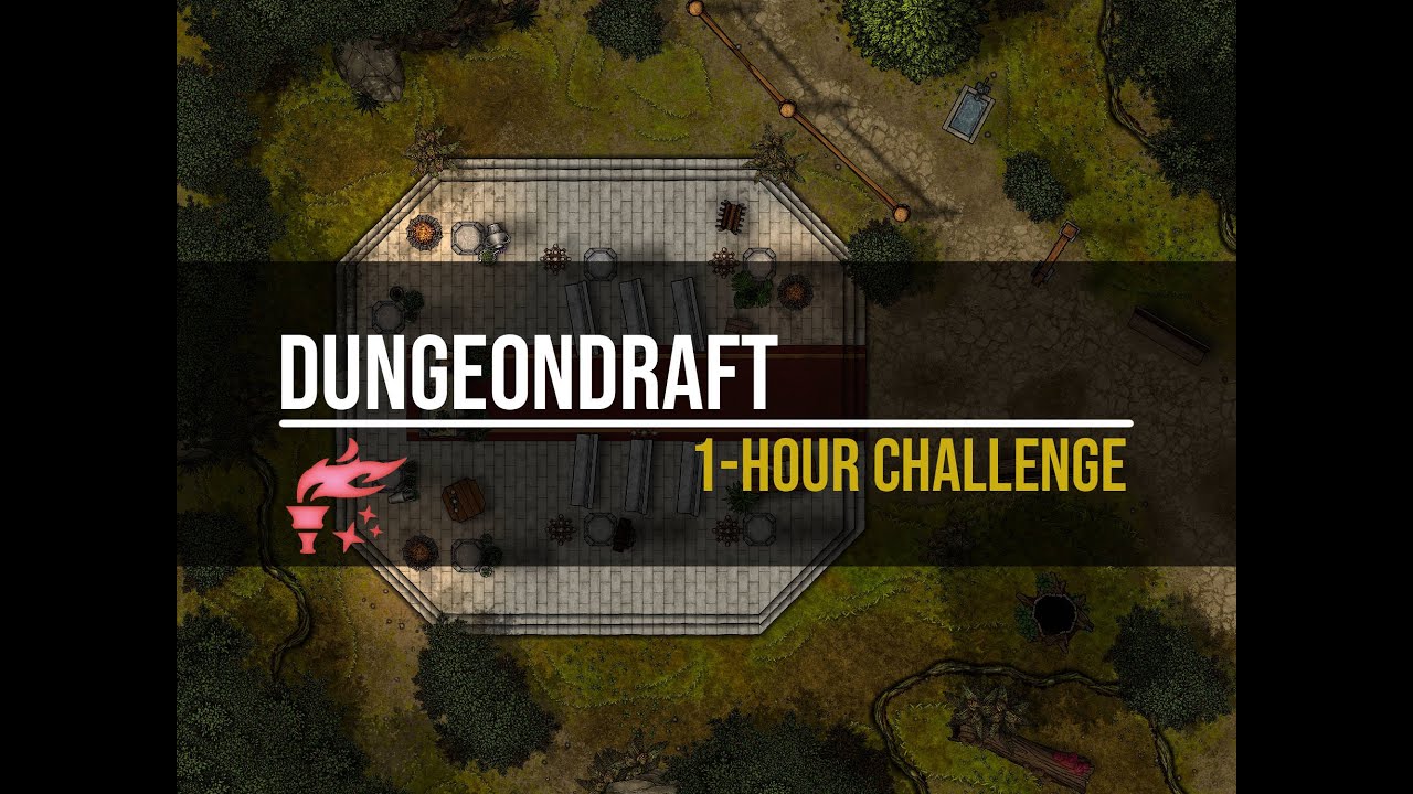 Dungeondraft Challenge - Make a map in 60 minutes! (Shrine)