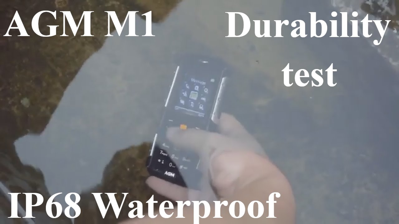 AGM M1 Durability test  IP68 Waterproof