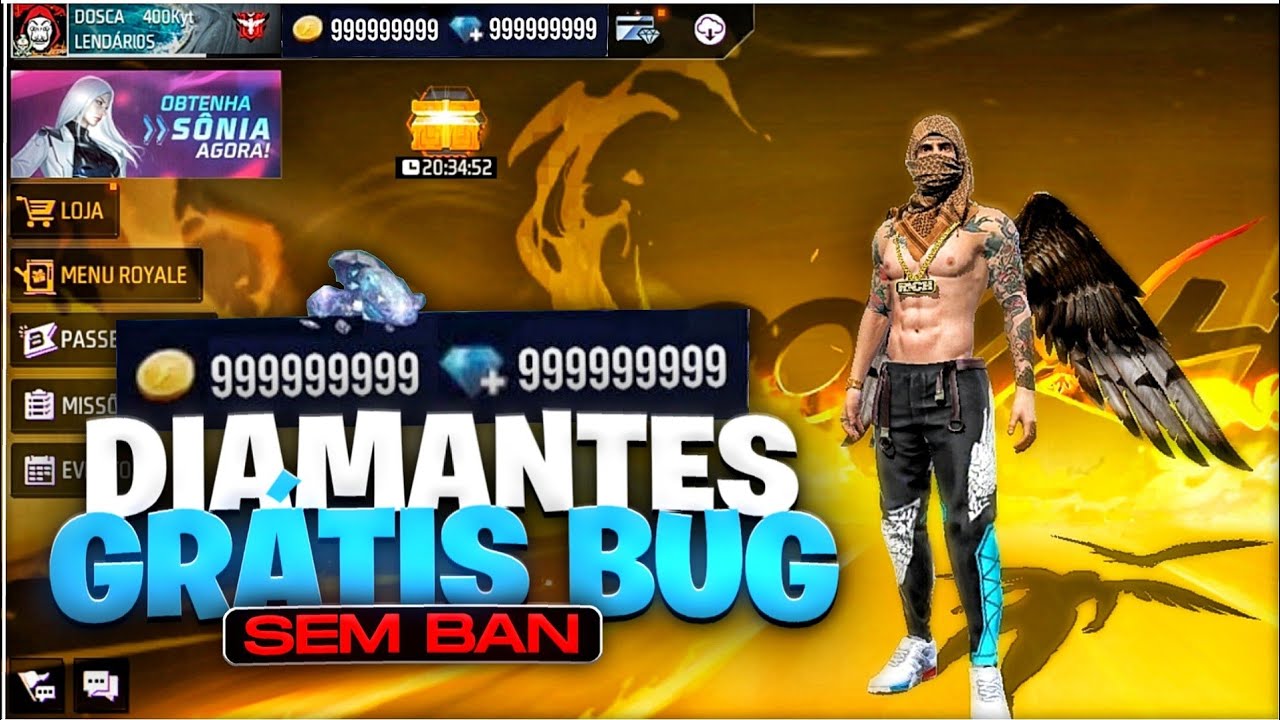 COMO CONSEGUIR GANHAR DIAMANTES GRÁTIS NO FREE FIRE ! NOVO BUG ATUALIZADO 2023  DIAMANTES INFINITOS 