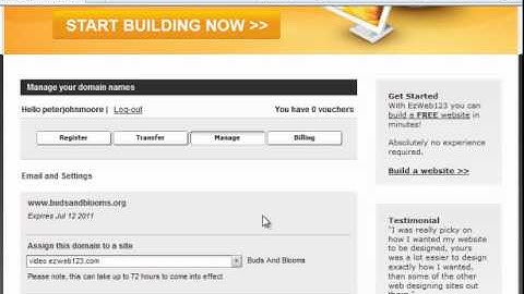 How to set up email with website builder ezweb123.com