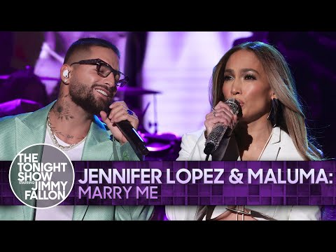 Jennifer Lopez x Maluma: Marry Me | The Tonight Show Starring Jimmy Fallon