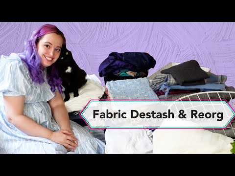 Using Backstitch App for a Fabric Destash & Reorganization