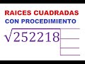 11) RAÍZ CUADRADA INEXACTA DE 6 CIFRAS (DÍGITOS). COMO SACAR LA RAÍZ CUADRADA. CON PROCEDIMIENTO.