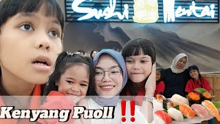 KENYANG BANGET ⁉️ NGAJAKIN ANDUNG AKU MAKAN SUSHI ‼️ SUSHI MENTAI PEKANBARU