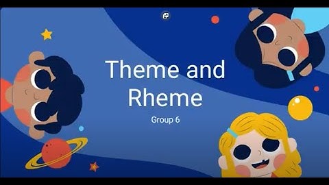 Theme and Rheme | Foundation of Function Grammar