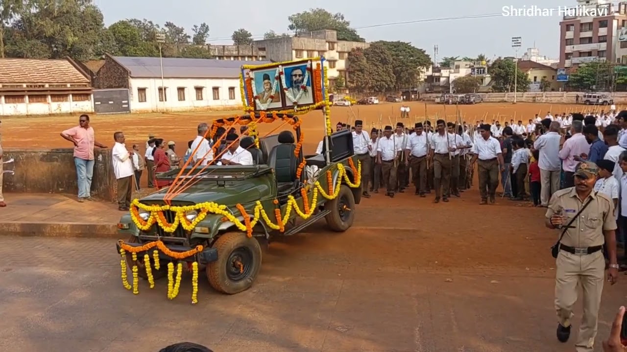#RSS organises 'Path Sanchalan' on occasion of #Vijayadashami #Utsav #belagavi