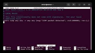 Demonstrate intrusion detection system using snort