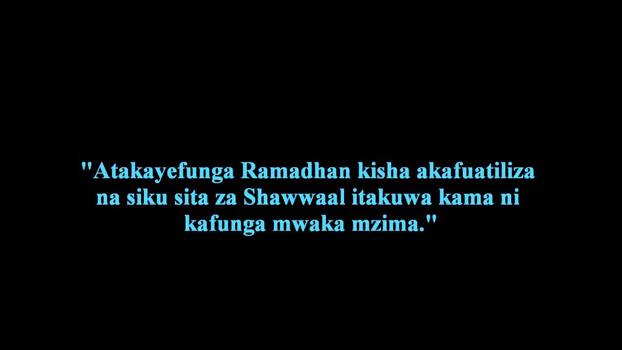 1159- Ufafanuzi Wa Mwanamke Kulipa Swawm Zilizompita Katika Mwezi Wa Ramadhaan