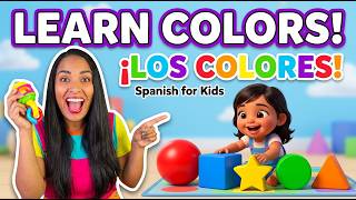 Learn 5 Colors in Spanish for Toddlers 🌈 | Spanish for Kids