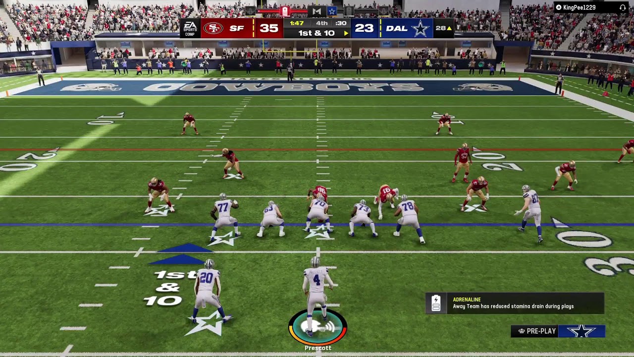 DAL vs SF YouTube