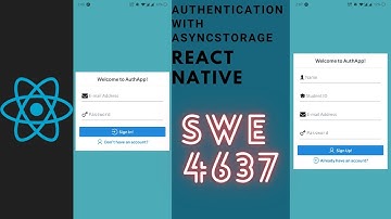 Authentication with AsyncStorage(Part-3)| React Native Tutorial For Beginners (In Bangla) | SWE 4637