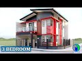 Two Storey House Design | 3 Bedroom | 100sqm lot | corner lot | casa
