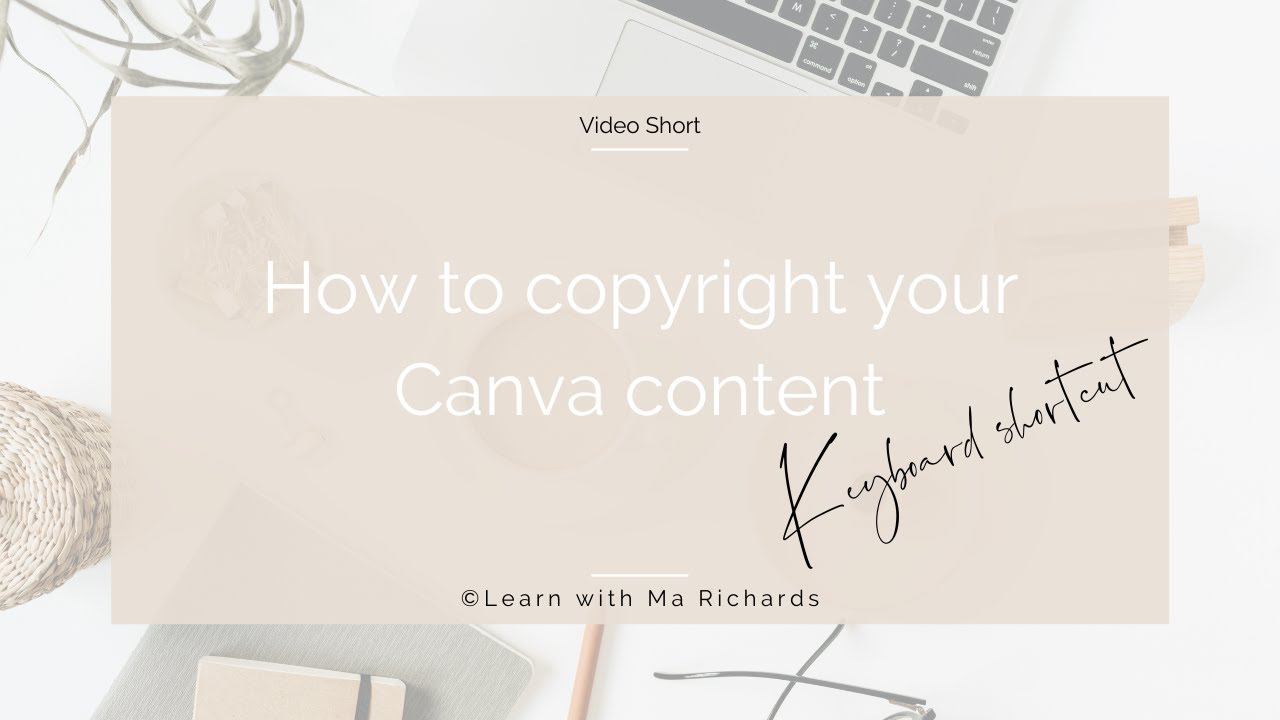 How To Copyright Your Canva Content YouTube How to copyright your canva content youtube