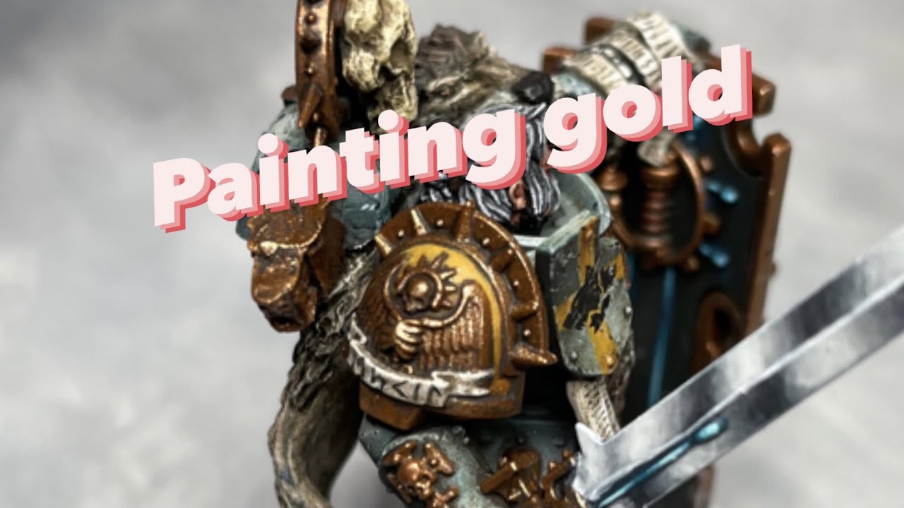 Space wolves tutorial part 6: Painting gold