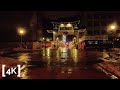 2am rain walk to chinatown  binaural sounds for sleep  4k asmr ambience