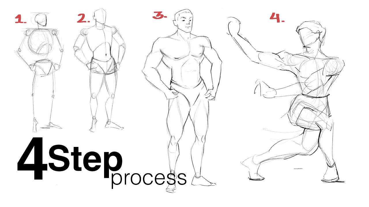 How to draw Human Body - YouTube