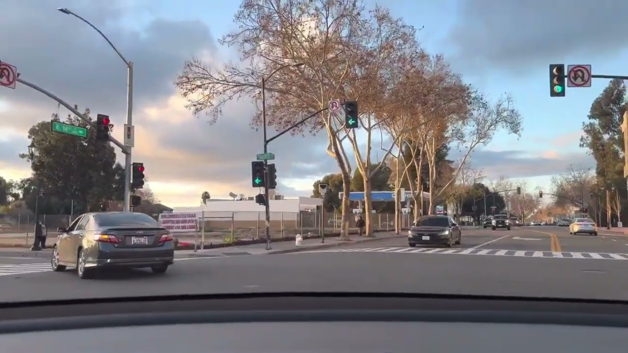 Car Ride from Midland Road, San Leandro to Polvorosa Ave., San Leandro, CA (Via E14th Street)