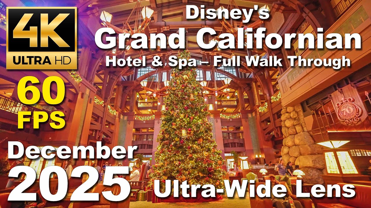 Disney's Grand Californian Hotel & Spa – Full Walk Through [4K/60fps] - (Anaheim, California)