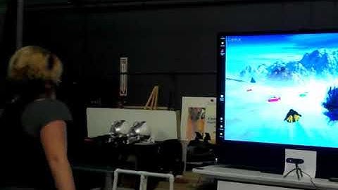 2010 Primesense tracked balance game w TuxRacer open source game