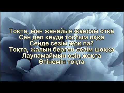 Абзал Утешов — Тоқта | караоке | текст | сөзі | lyrics