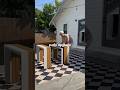 Backyard patio refresh with @TransformerTable - use code CONNOR100 for $100 off $2K+ #ad #patio